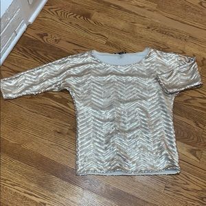 White House black market sequin top (S)